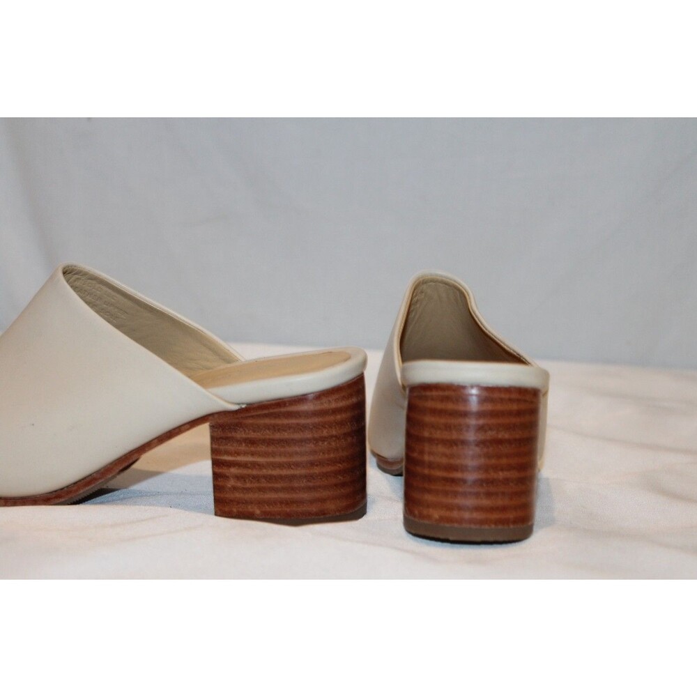 NISOLO WOMEN'S ALL DAY LEATHER HEELED MULE BONE SZ 6 NIB $170 - Picture 8 of 9